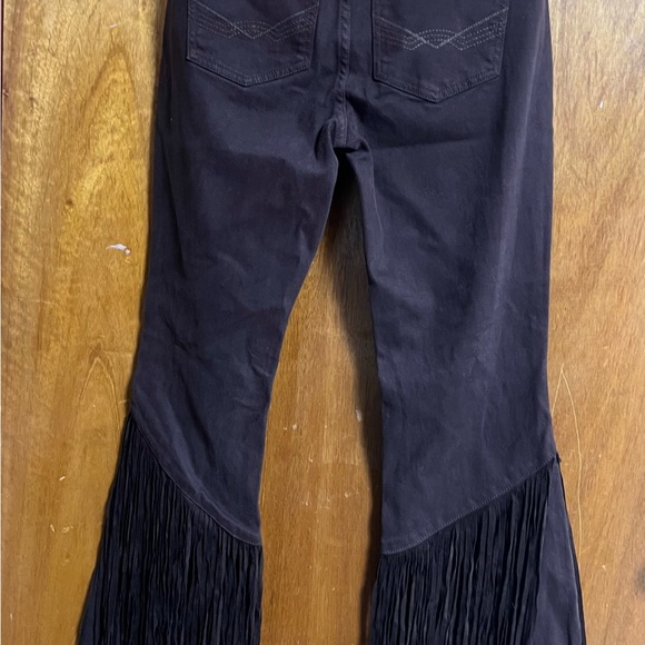 Idyllwind Women's Coffee Bean Rebel Fringe Jeans bohemian country - Picture 5 of 5